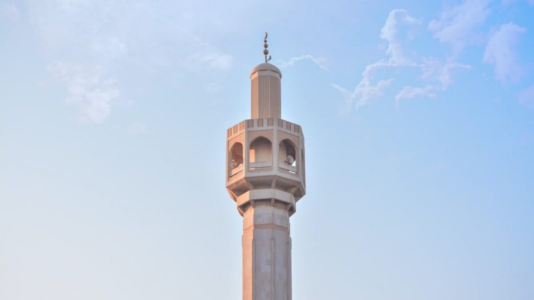 beige qatar architecture mosque building doha