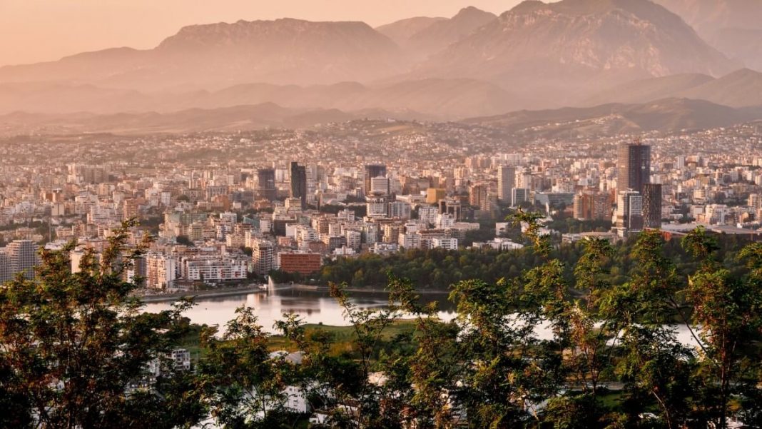 tirana city view albania