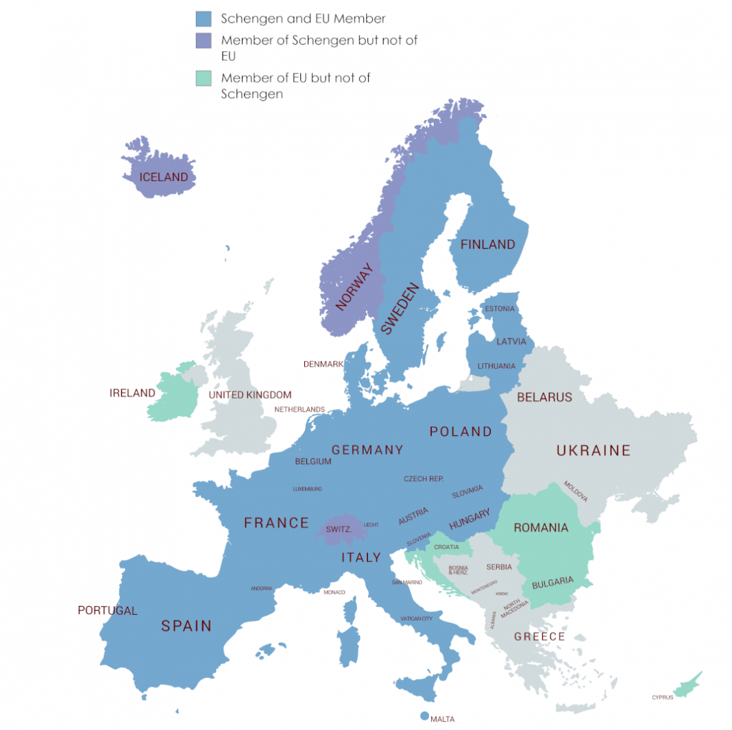 schengen countries 2021