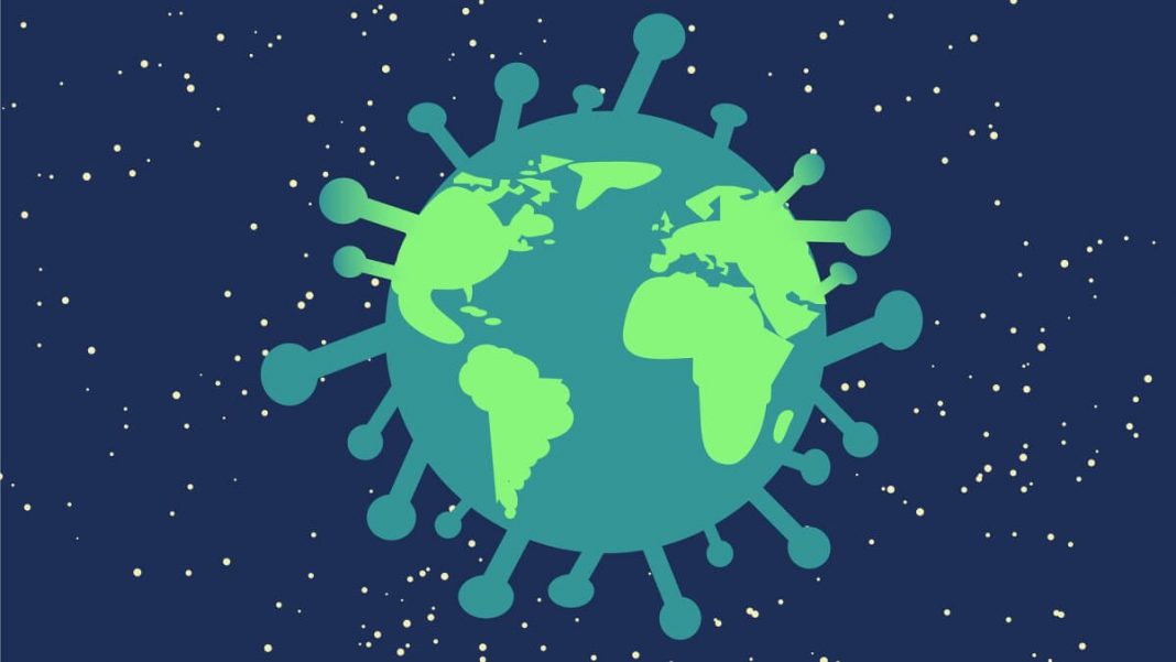 coronavirus global pandemic illustration