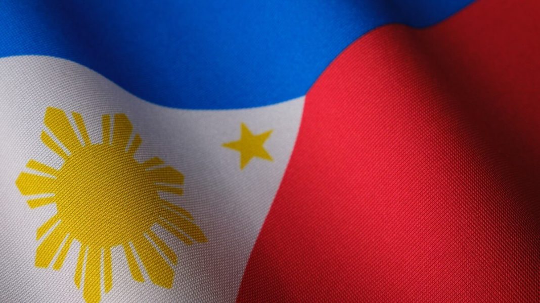 philippines flag up close