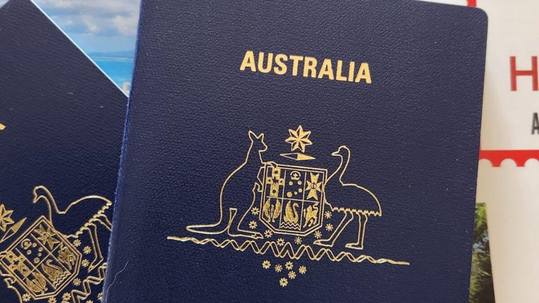 australia passport front cover