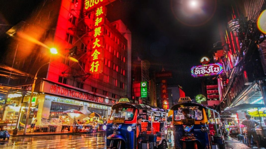 bangkok thailand city lights