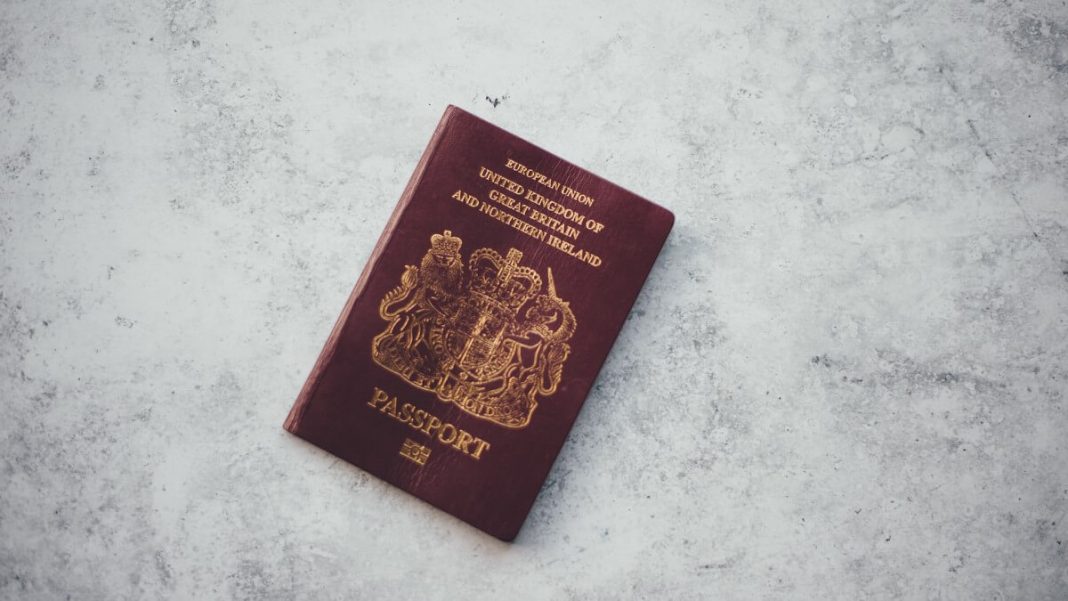 european union uk red passport document