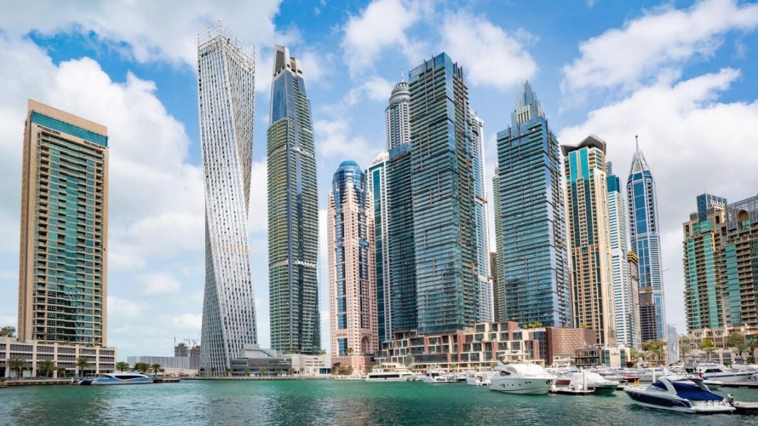dubai skyscrapers buildings daytime view