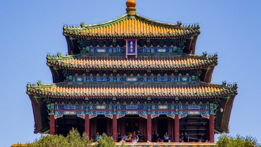 pagoda temples summer palace beijing china