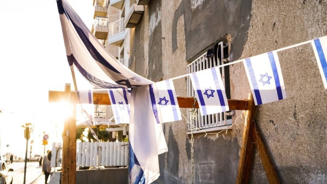 Israel flags