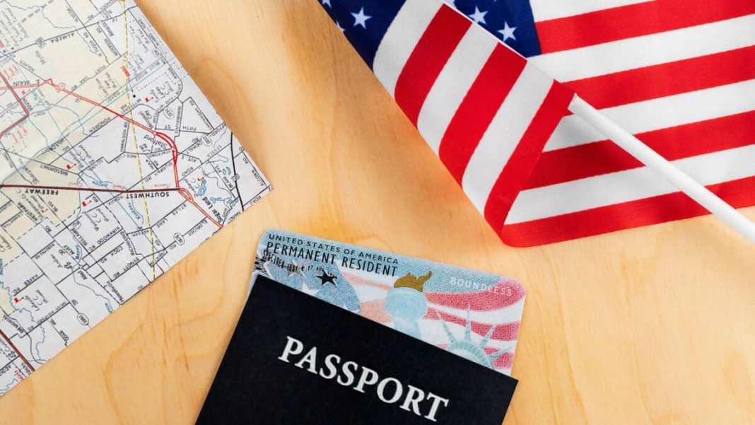 US Passport & Flag