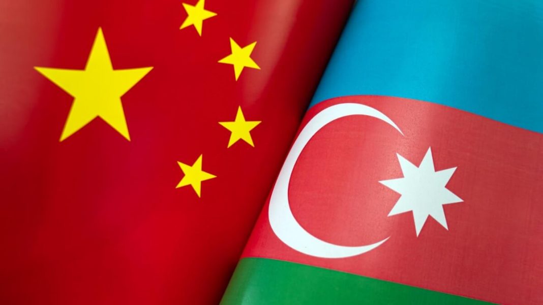 Azerbaijan - China flags